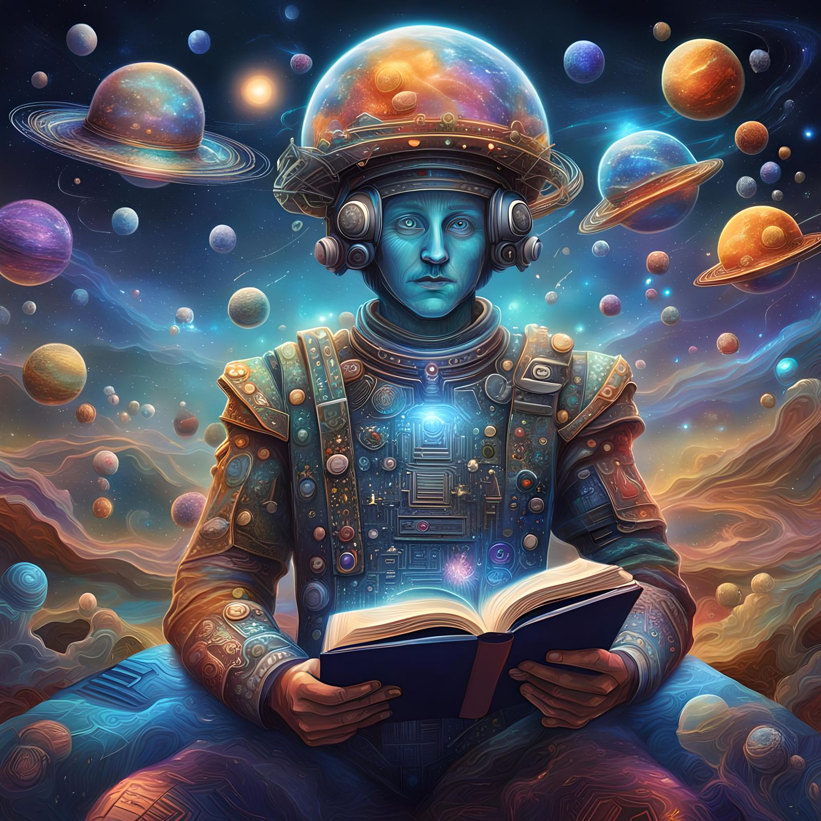 Shakespearean Play Meets AI: A Cosmic Holographic Reading