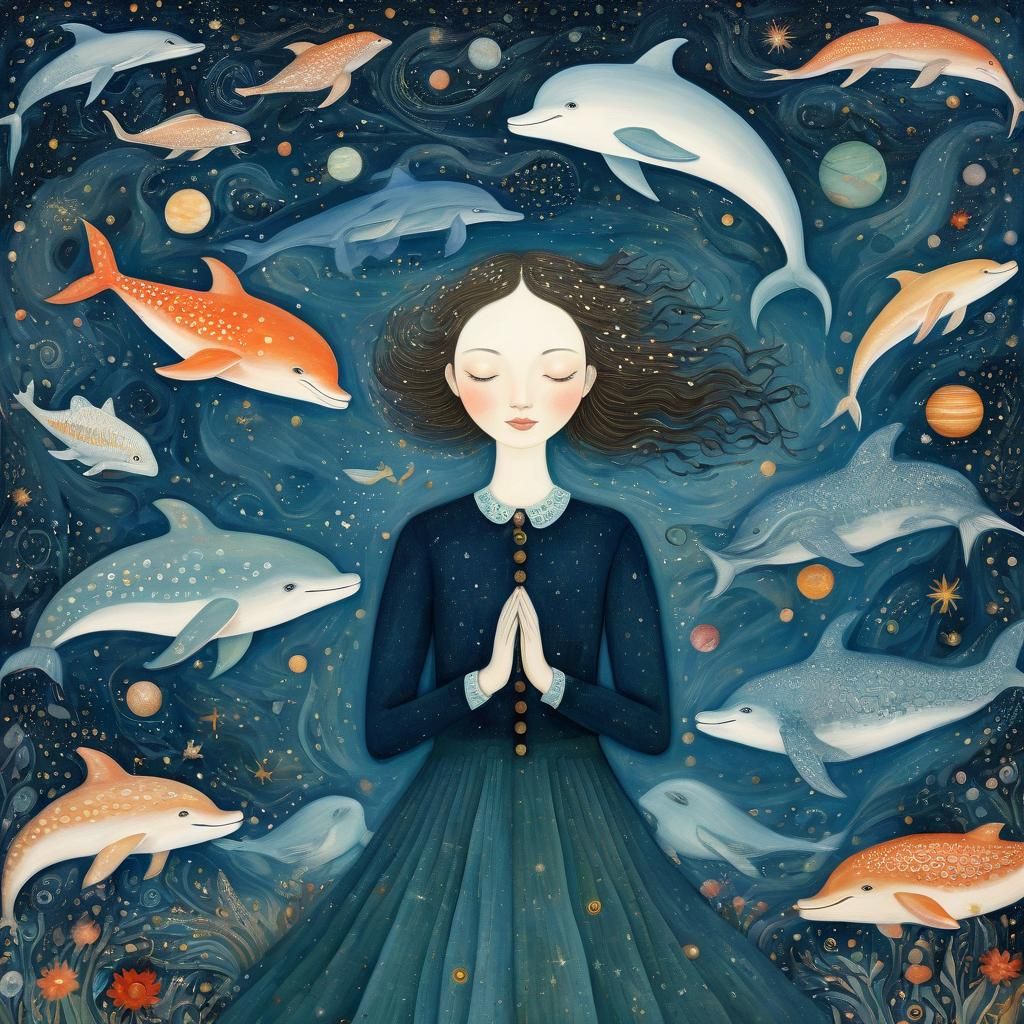 Dreamy Galaxy Illustration of Infinite Consciousness