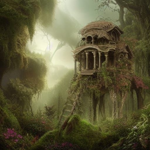 Overgrown Skeleton in Epic Digital Matte Painting