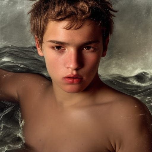 Sensuous Youth Adrift: A Classical Portrait