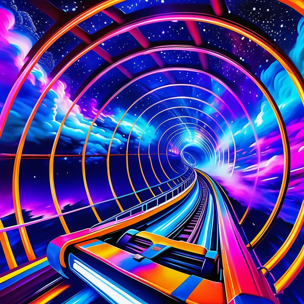 Galactic wormhole coaster