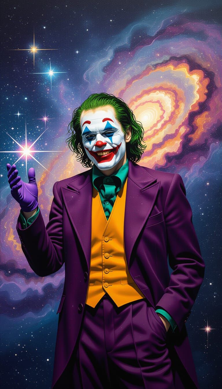 Cosmic Joker scattering stardust in chaotic void