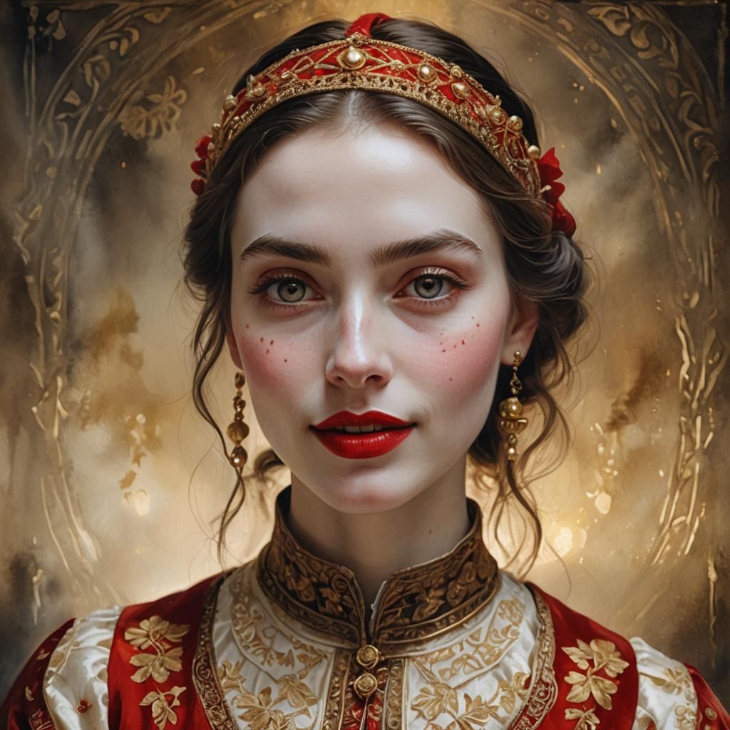 Cinematic Portrait of a Girl in Jewish Garment