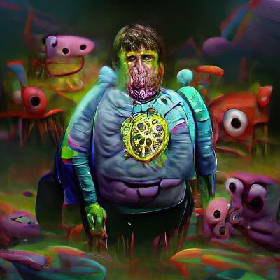 Zombie Universe Master: Psychedelic Sci-Fi Horror Art