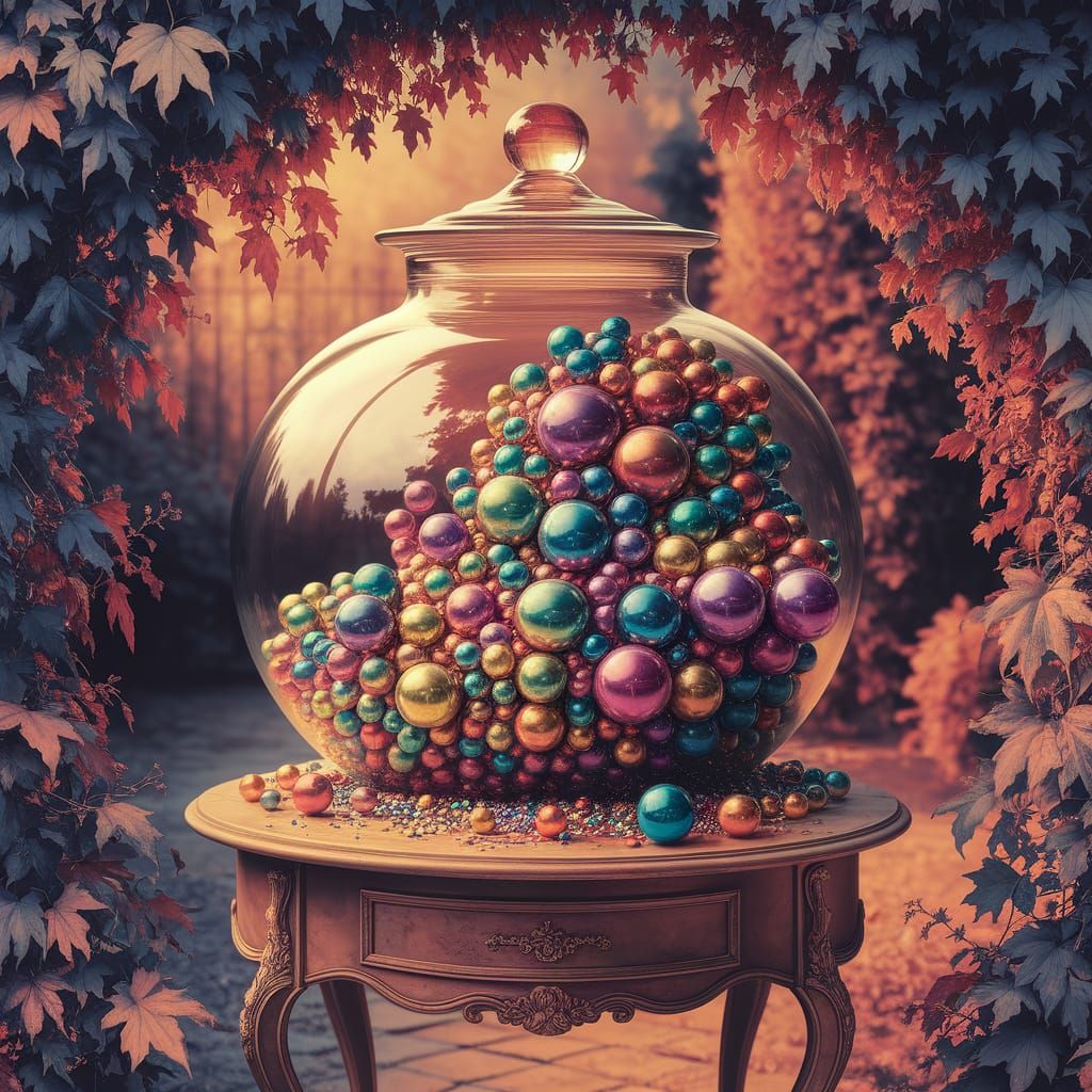 Colossal Marble Jar in Art Nouveau Style