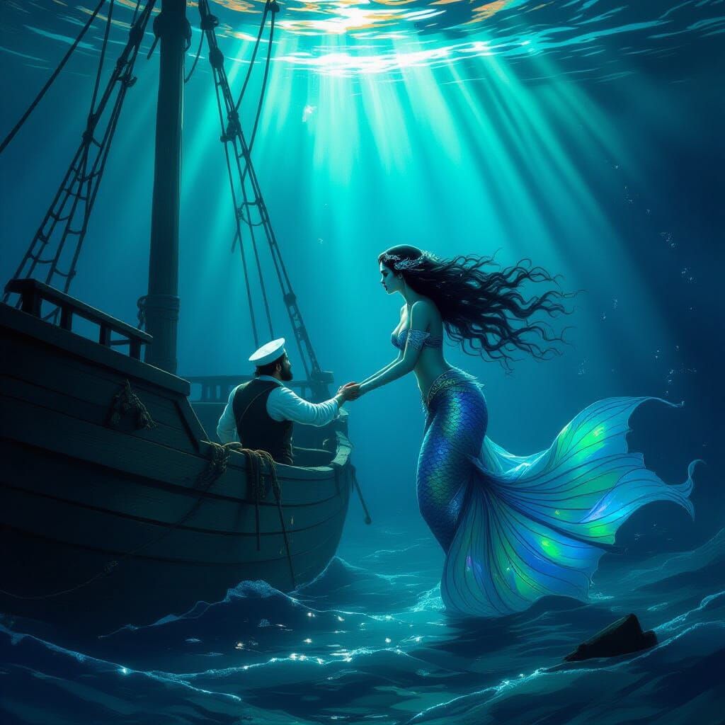 Mermiad Rescues Fisherman From Sinking Ship in Mysterious De...