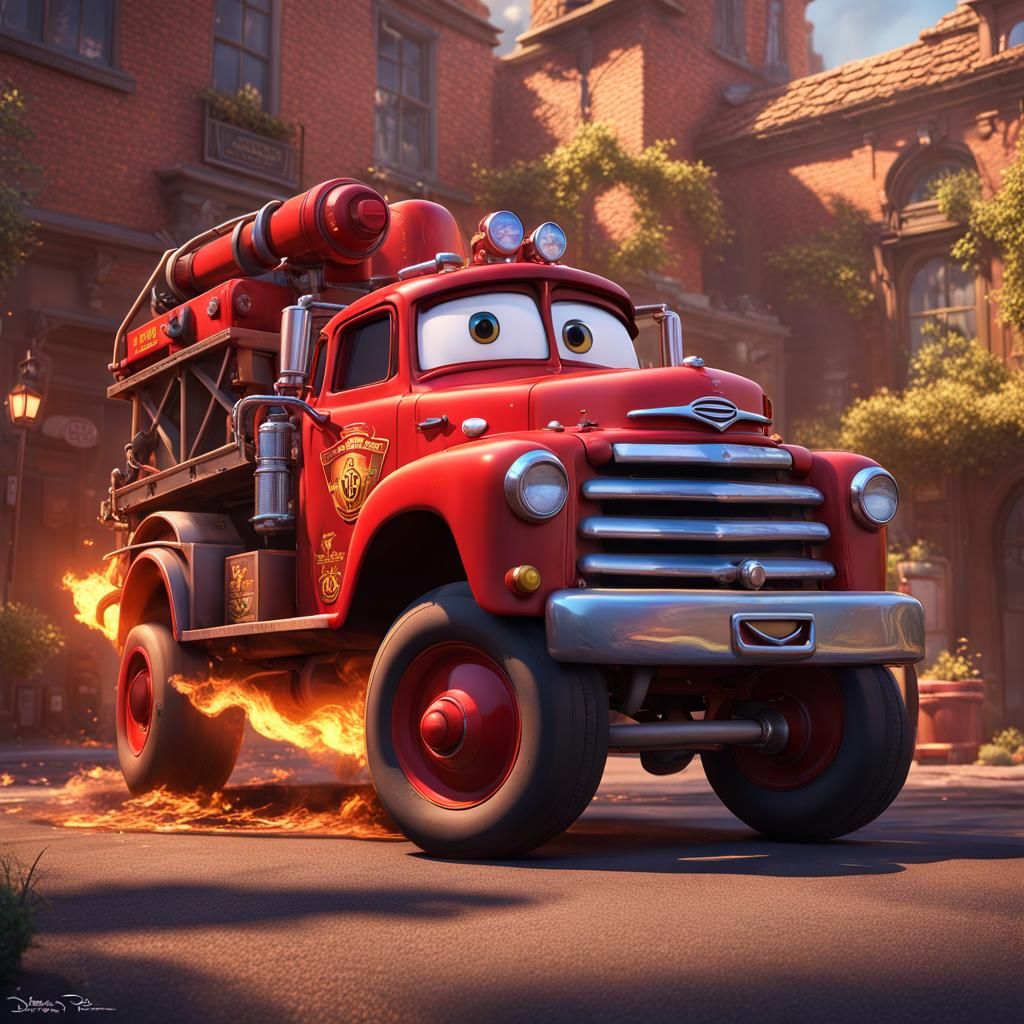 Tow Truck Fire Truck: Disney Pixar Cars
