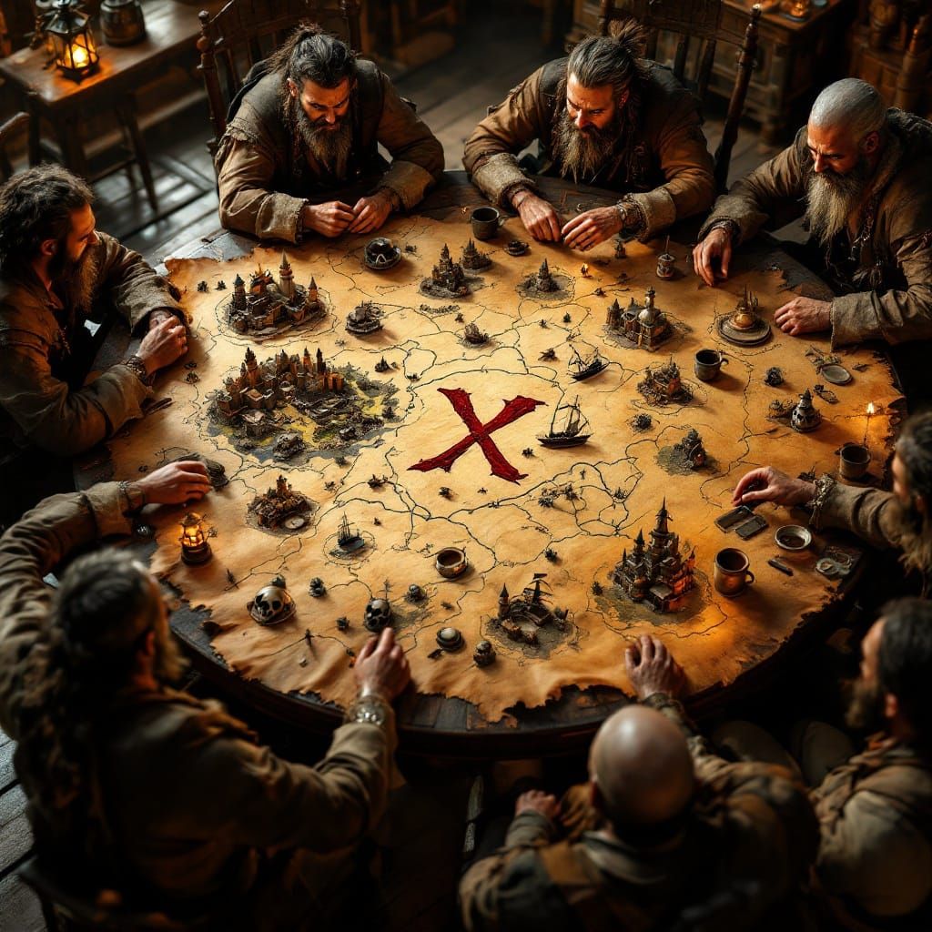 Pirate Treasure Map Unveils Hidden X in Richly Detailed 3D A...