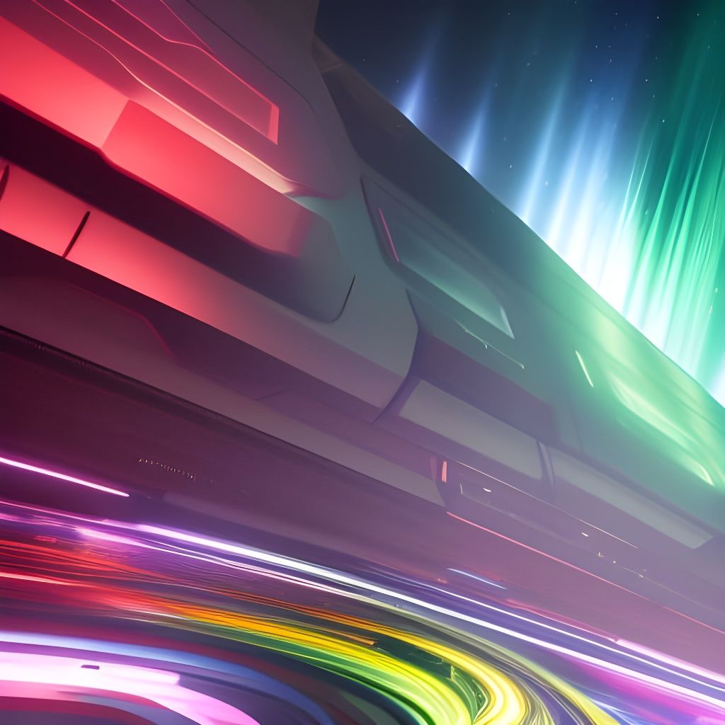 Radiant Cyberpunk Hologram in Vaporwave Style