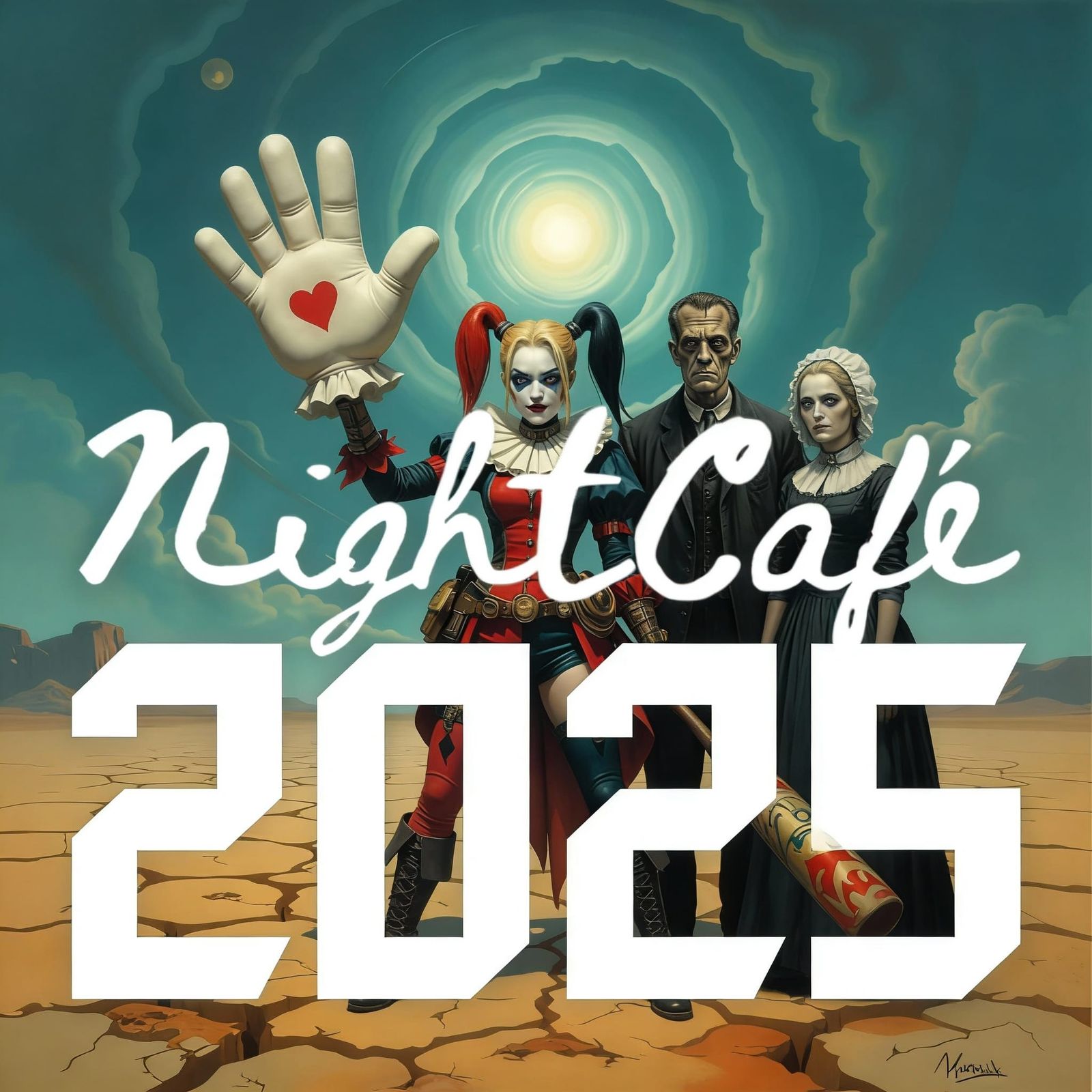 AI Collage of 2025 NightCafe Creations