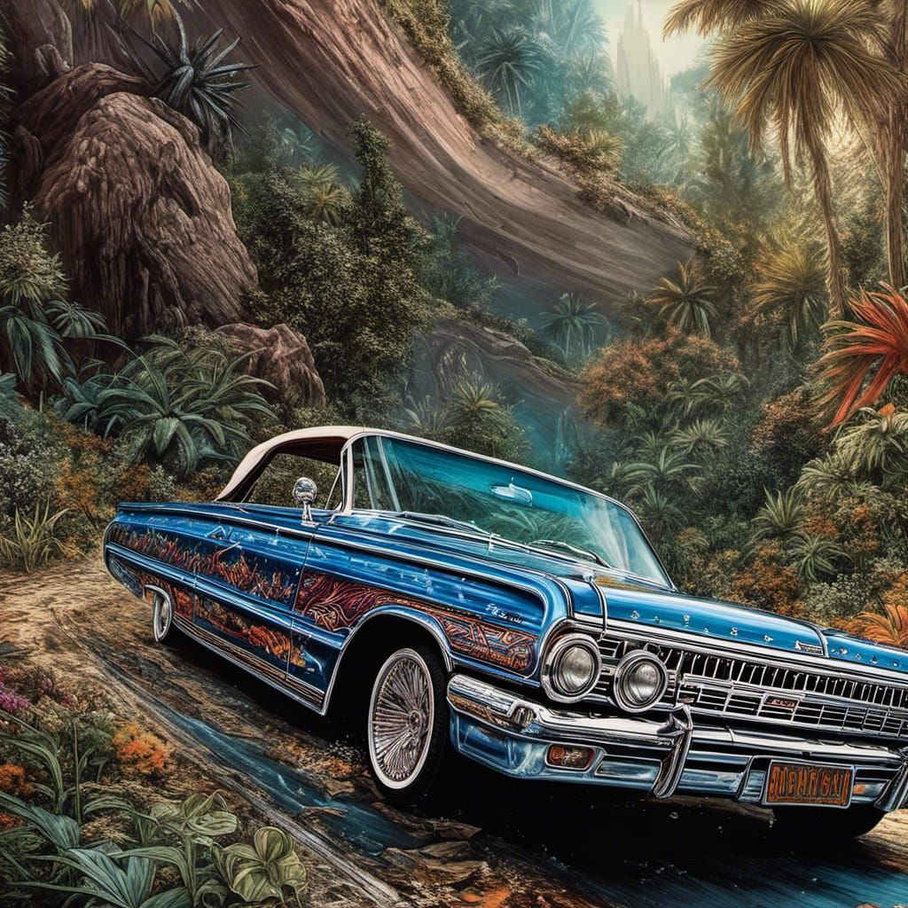 Lowrider Magazine Cover in 8k Photography