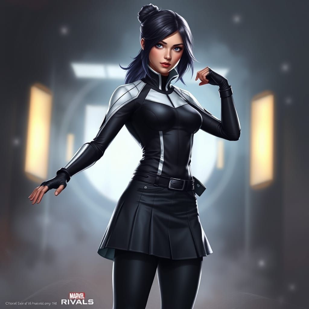 Hyper-Realistic Portrait of Luna Snow in Marvel Rivals Unifo...