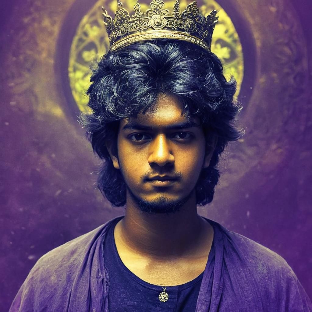 Dark Fantasy Royal with Crown in 8K Resolution