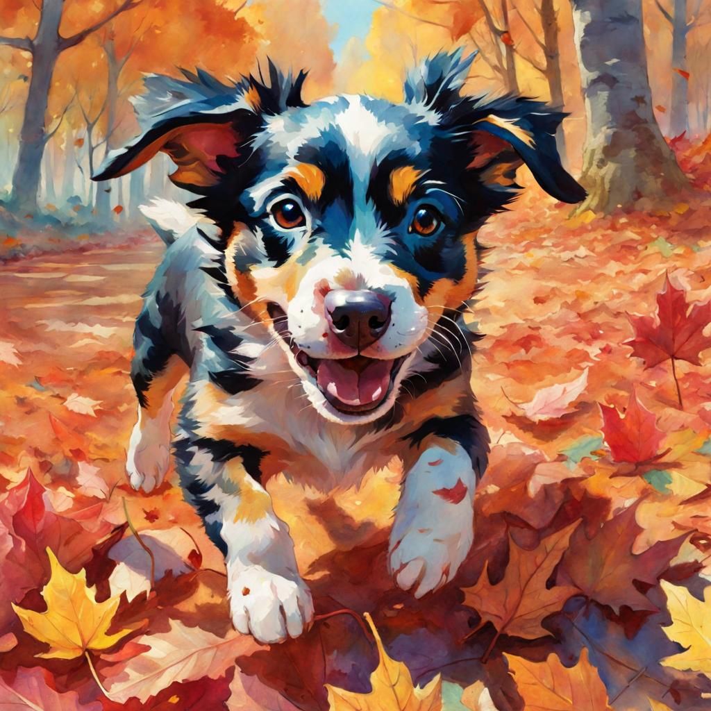 Lassie Loves Leaves