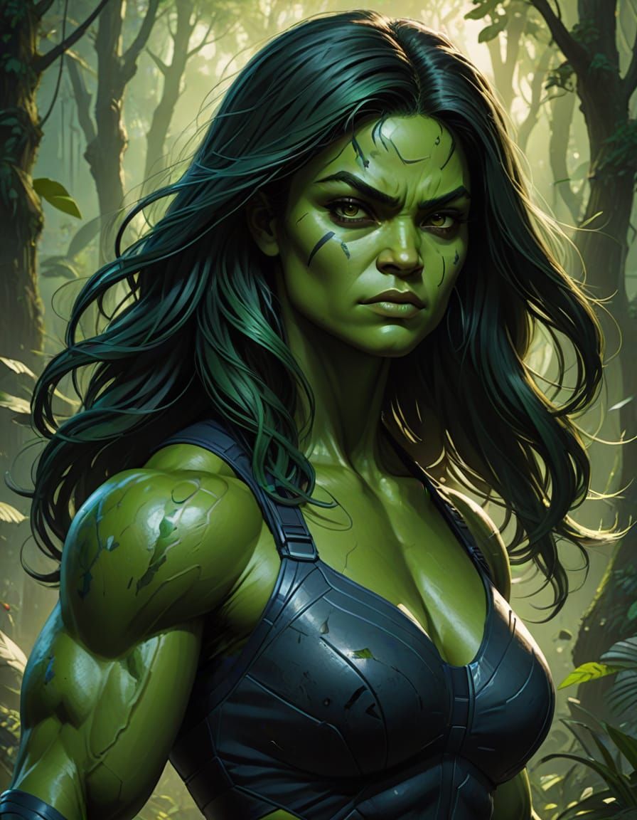 Olivia Holt as She-Hulk: Cinematic Concept Art