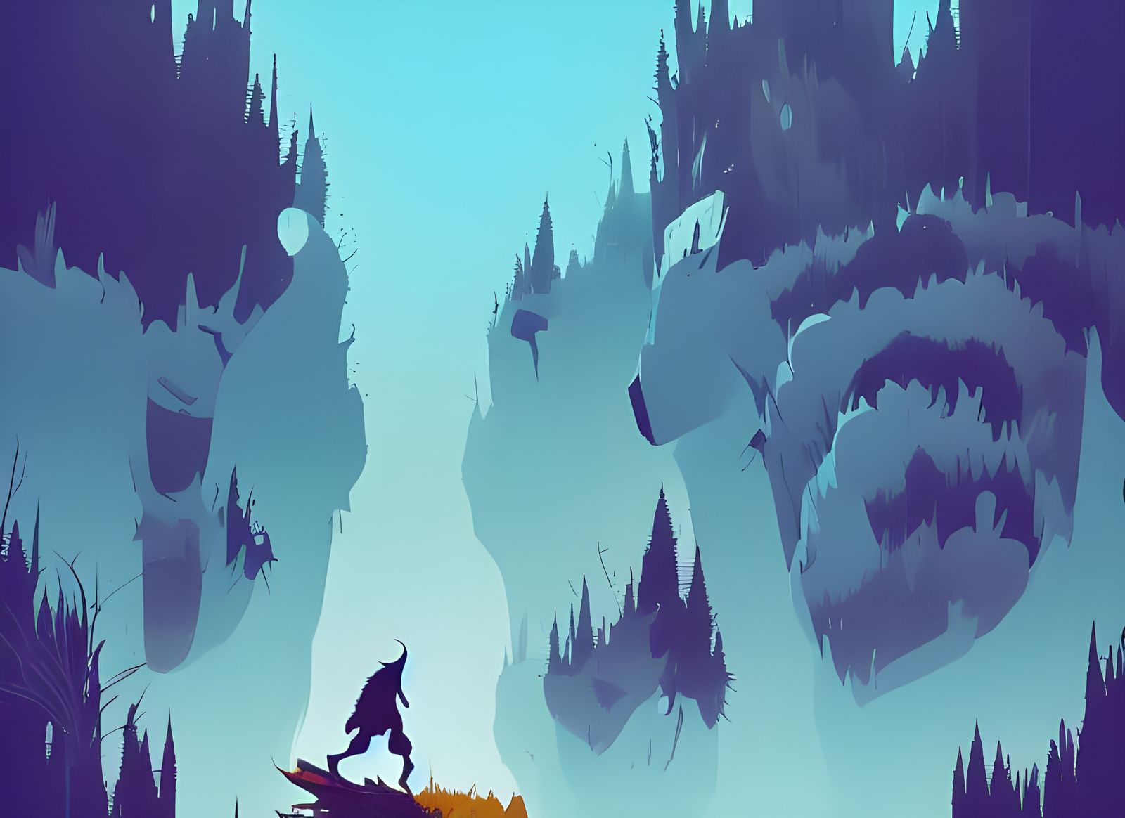 Bigfoot King in Crown: Composite Digital Art