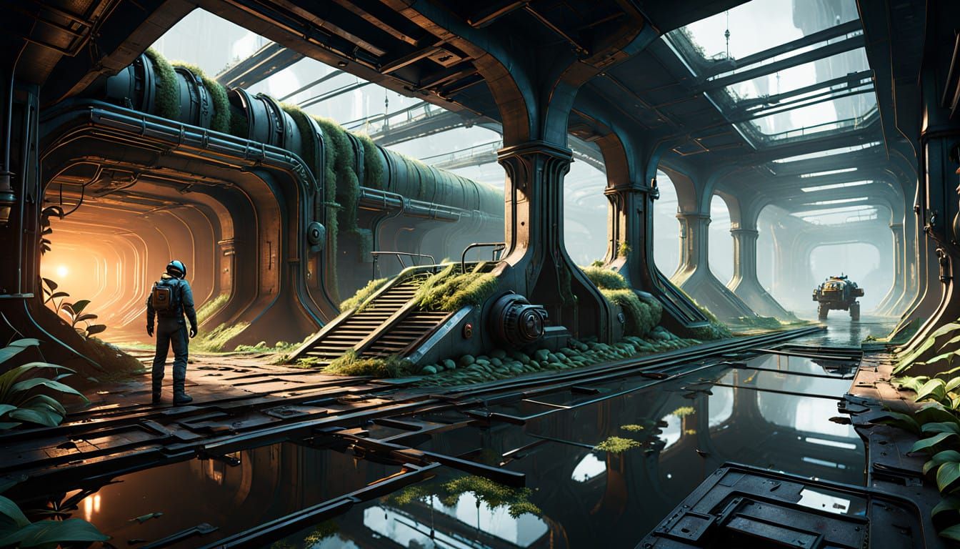 Epic Underground World of Industrial Science and Nature