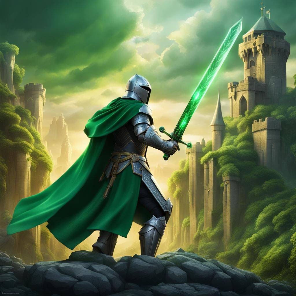 Gallant Knight in Emerald Finery