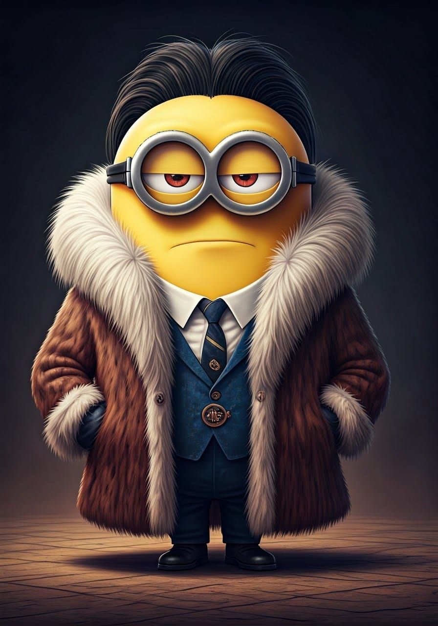 Minion as Cruella Deville Caricature