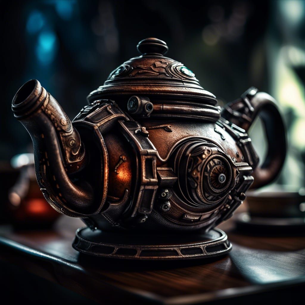 Starcraft 2 Teapot: Hyperrealistic Photographic Rendering