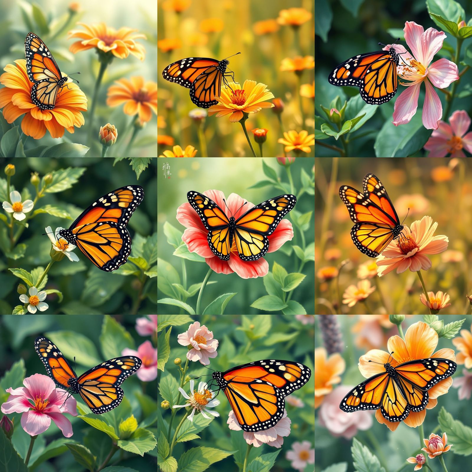 Monarch Butterfly on Beautiful Flower