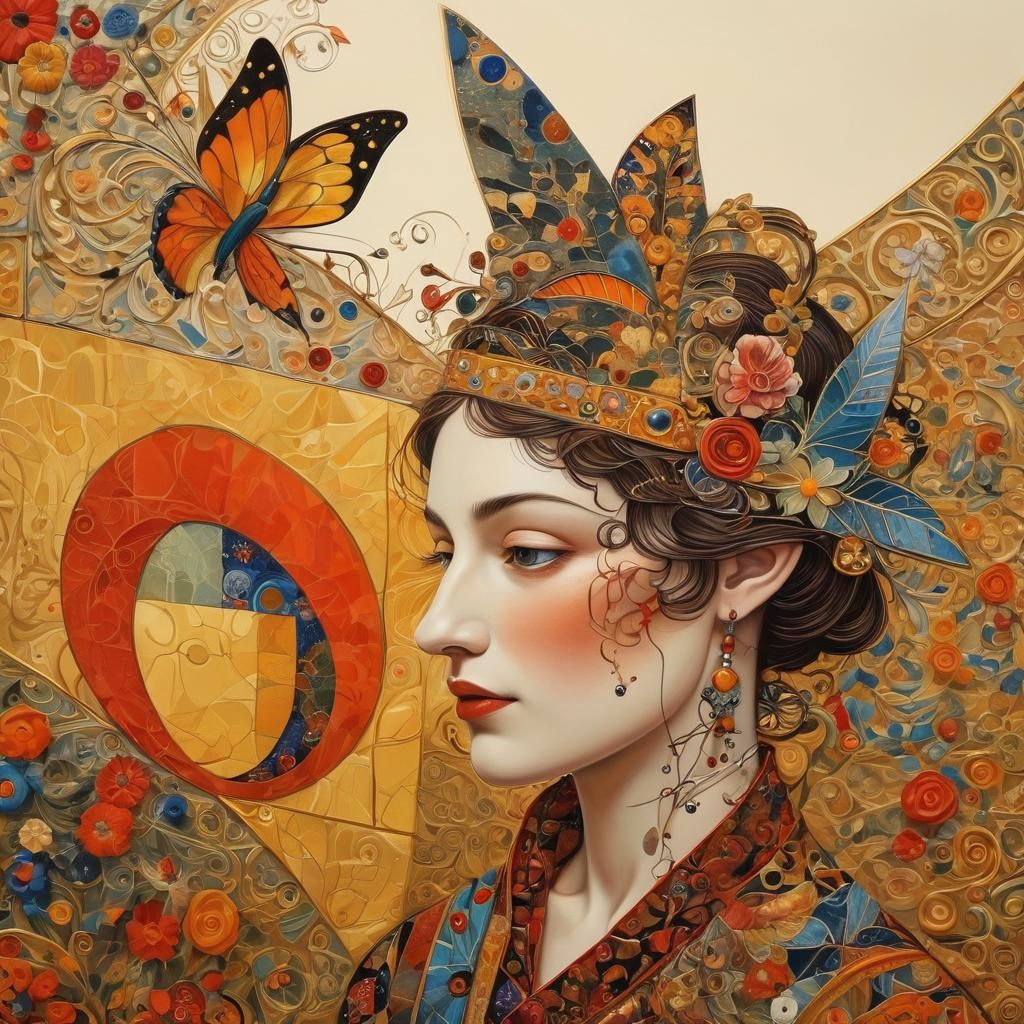 Folk Art Isometric Abstract: Klimt, Chagall, Kandinsky, Roth...