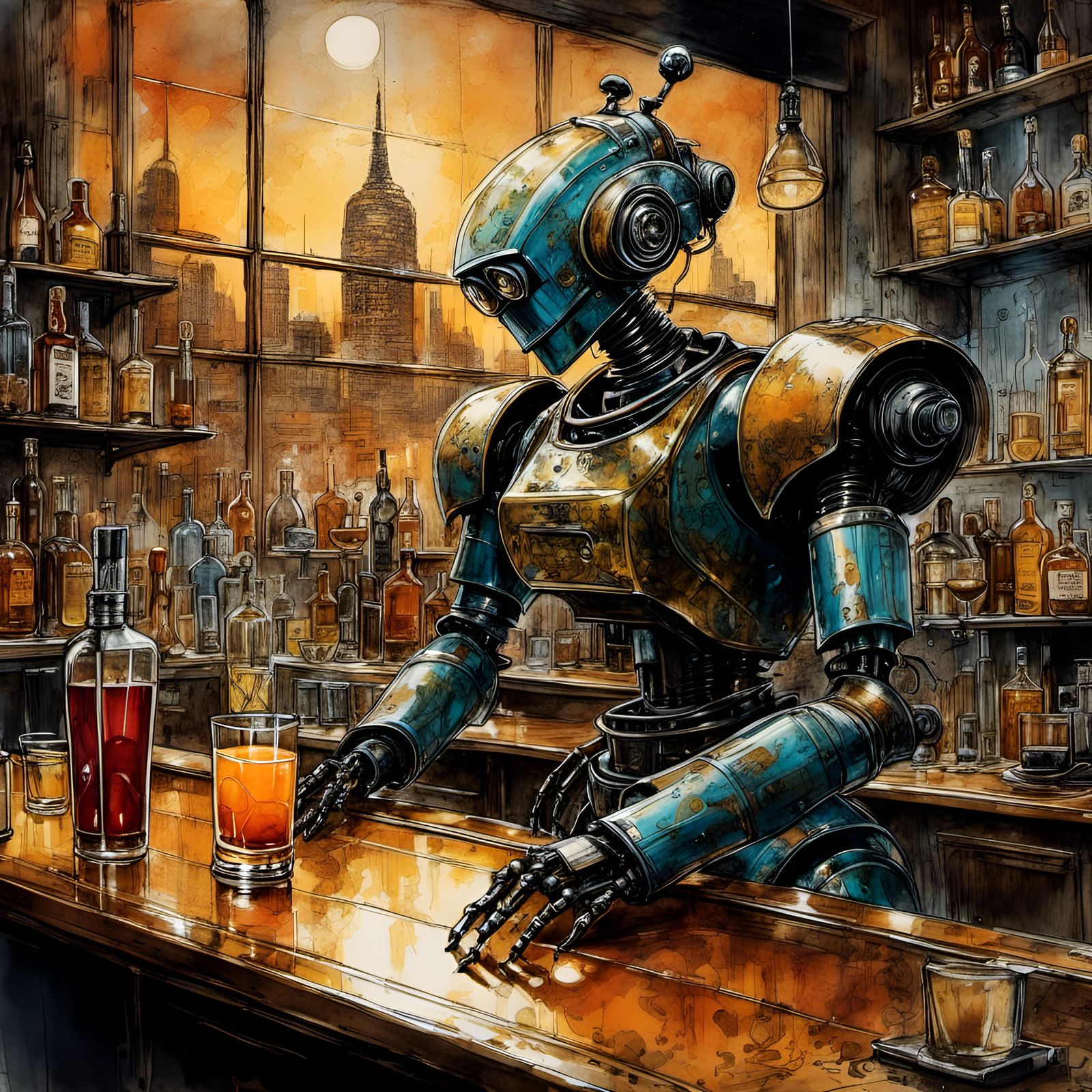 Burned-Out Bartender