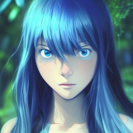 Anime Frog Girl in Studio Ghibli Style