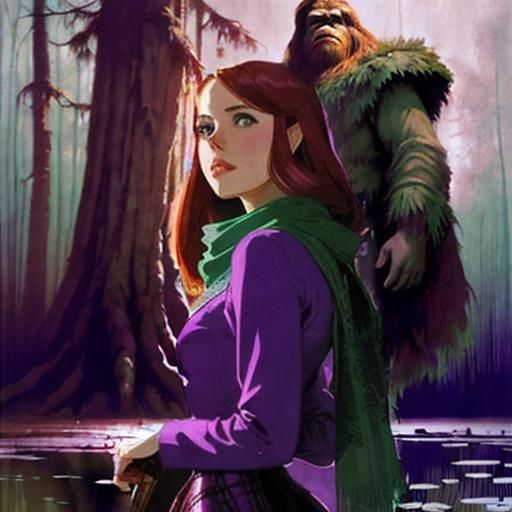 Bigfoot Guardian of the Swamp, Golden Age Illustration