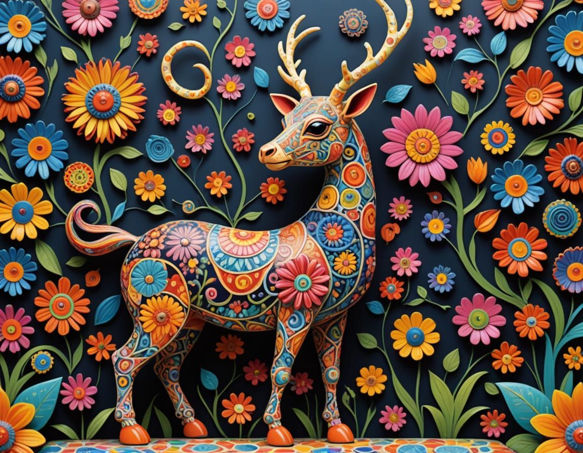 Alebrije Pattern in Forced Perspective