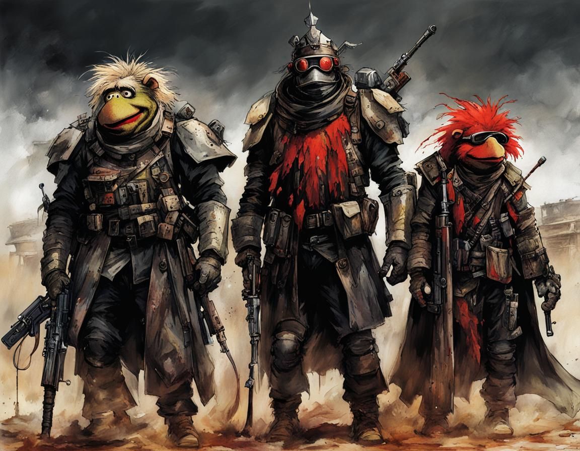 Post-Apocalyptic Muppets in Mad Max Armor