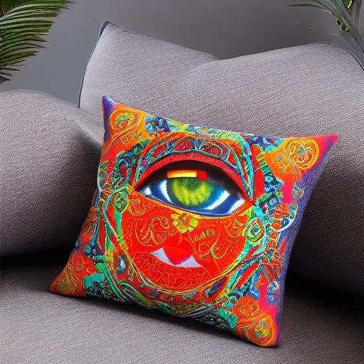 Eye Pillow: Intricate Abstract Goddess Design