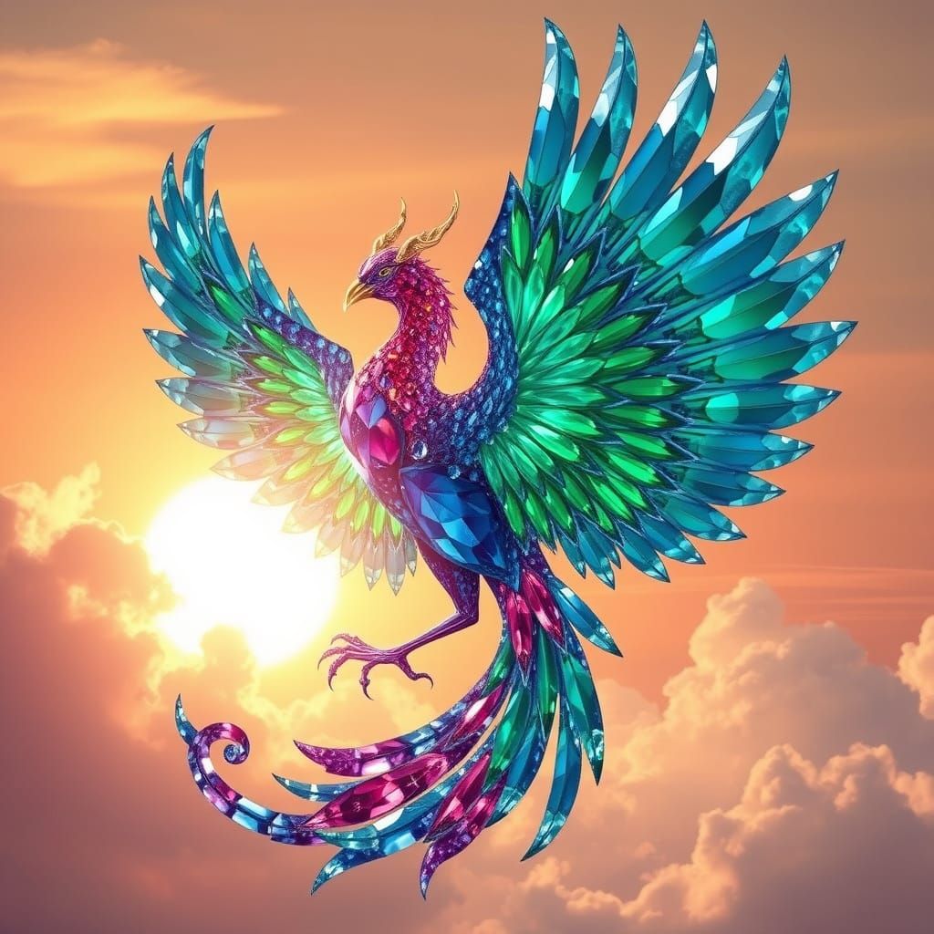 Glamorous Jewel-Toned Phoenix