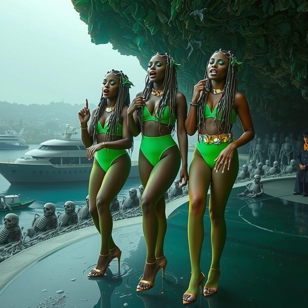 Siren Song in a Beksiński-Giger-Thorp Style