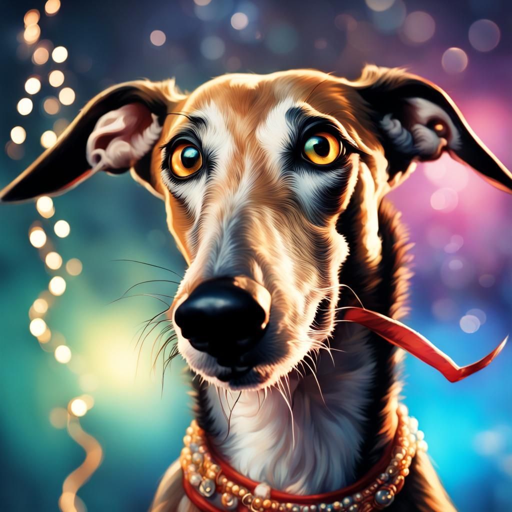 Terrified Greyhound's New Year's Eve Fear