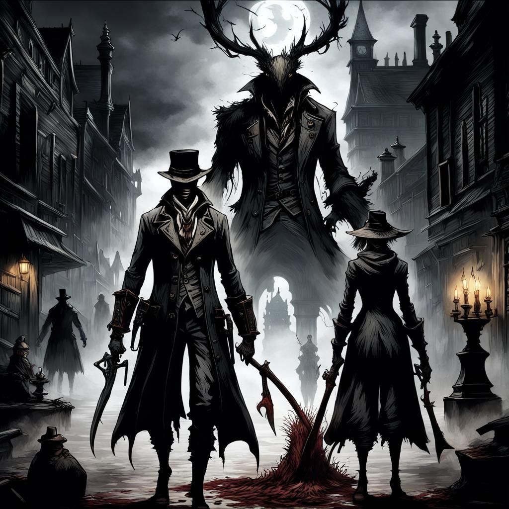 Bloodborne Hunters in the Dark