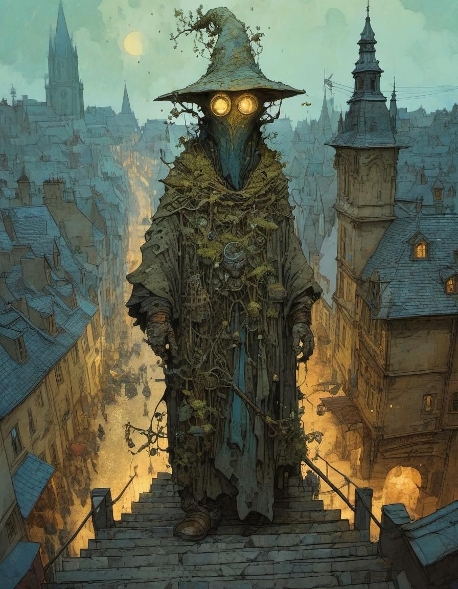 Cloaked Tree Hybrid Druid Casting Magic