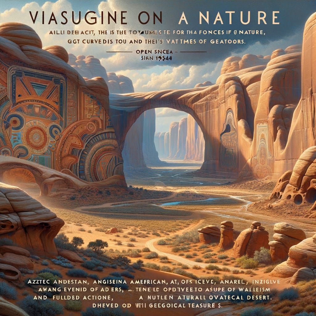 Stunning Desert Landscape Carved from Aztec Sandstone