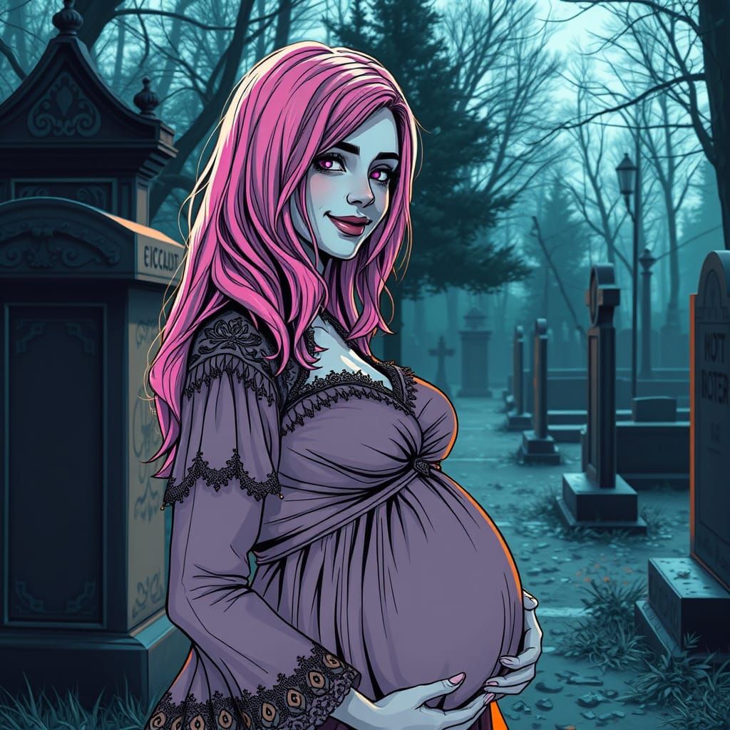 Gothic Goddess of the Cemetery