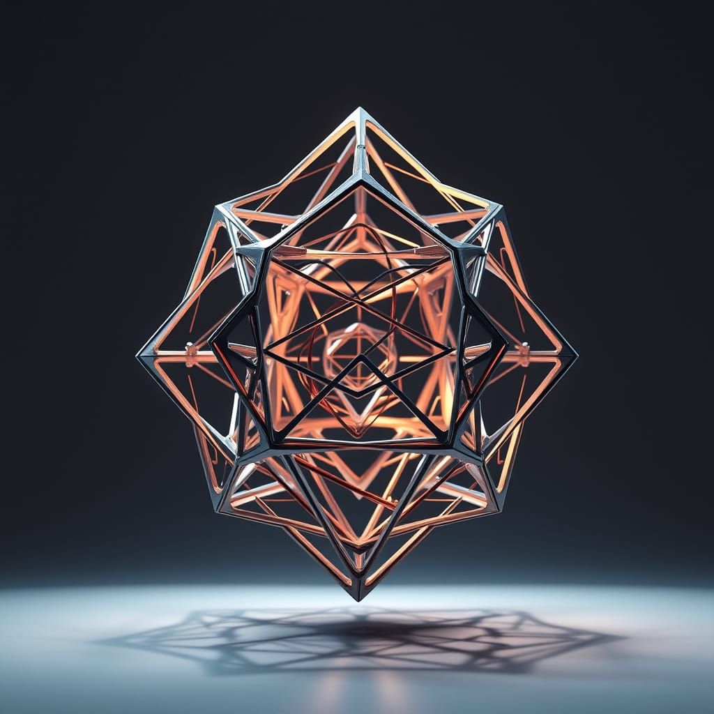 Ethereal Geometric Sculpture Defies Gravity and Logic