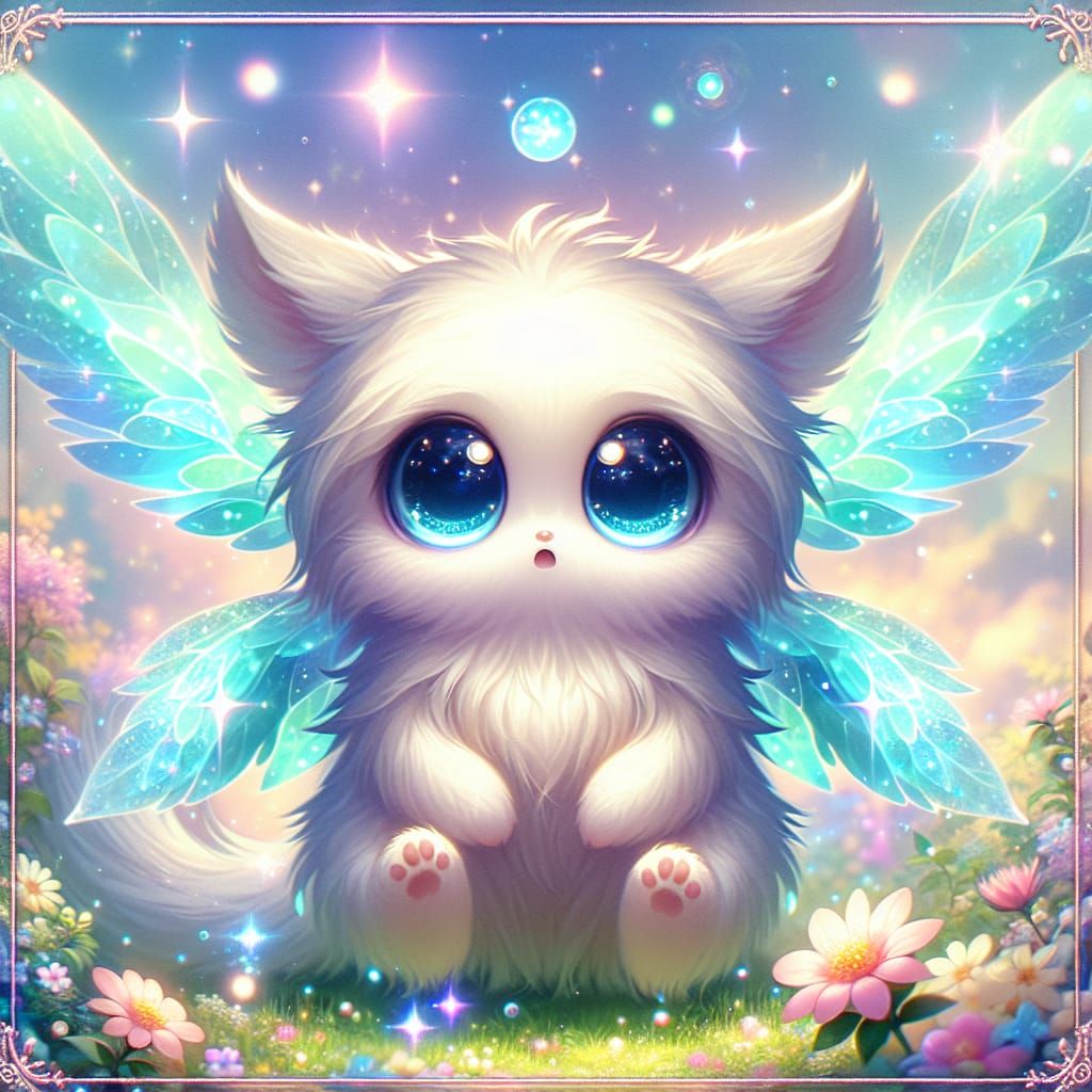 Enchanting Mythical Creature in Luminescent Forest