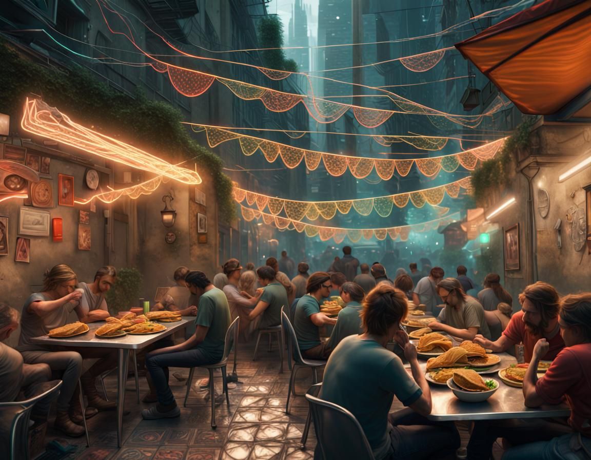 Futuristic Entangled Doodle: Taco Tuesday in CryEngine