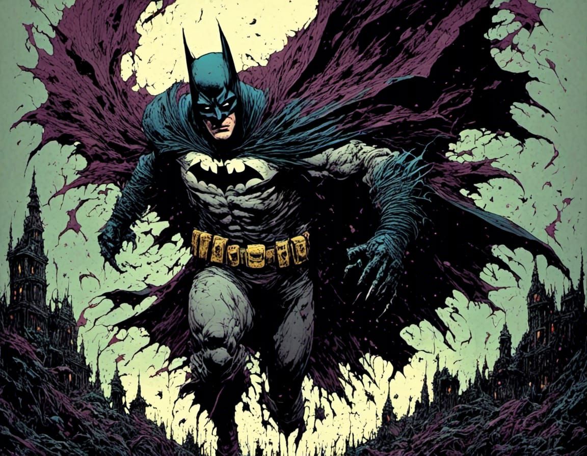 Sinister Batman in Horrorcore Style