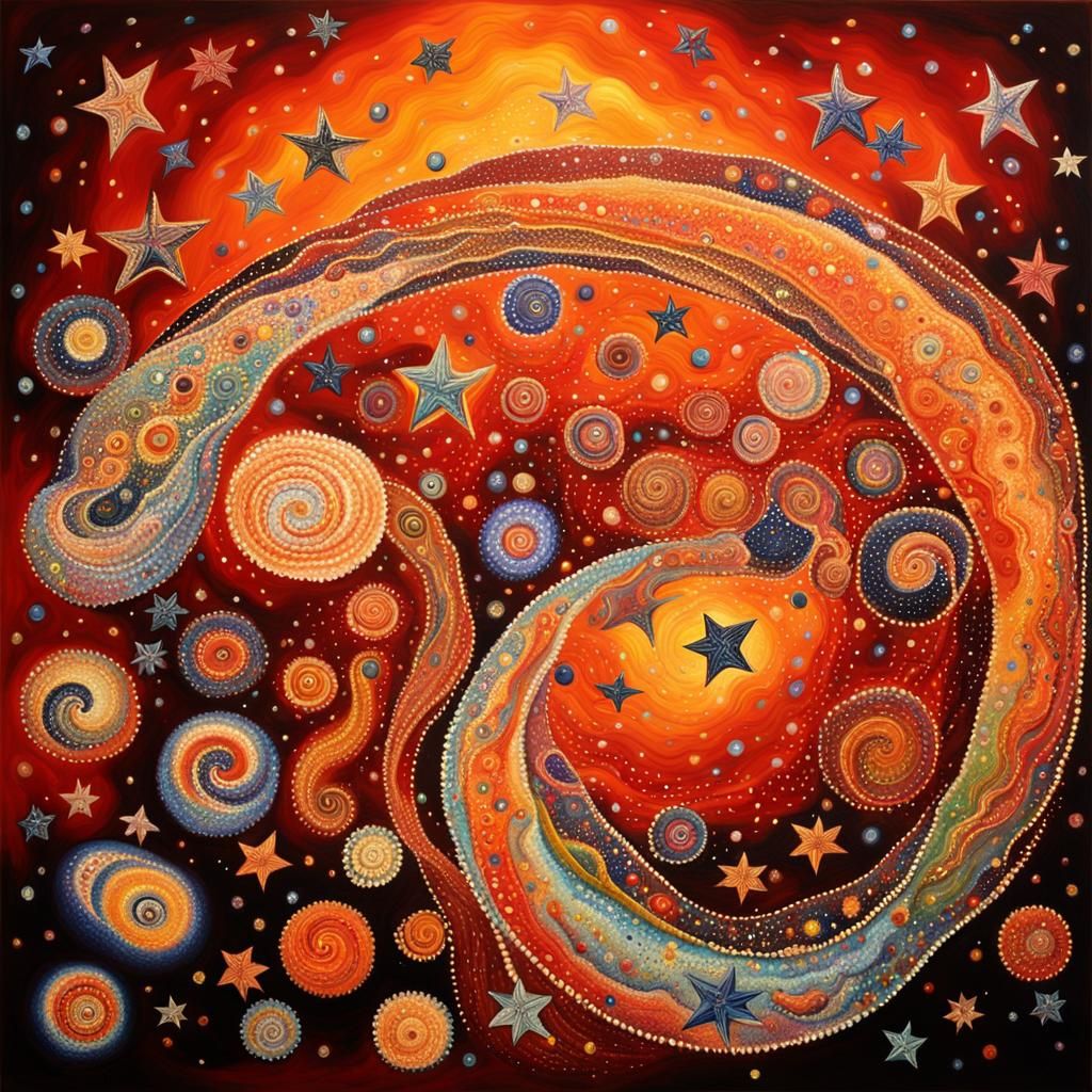 Dreamtime Star Nursery in Chagall Style