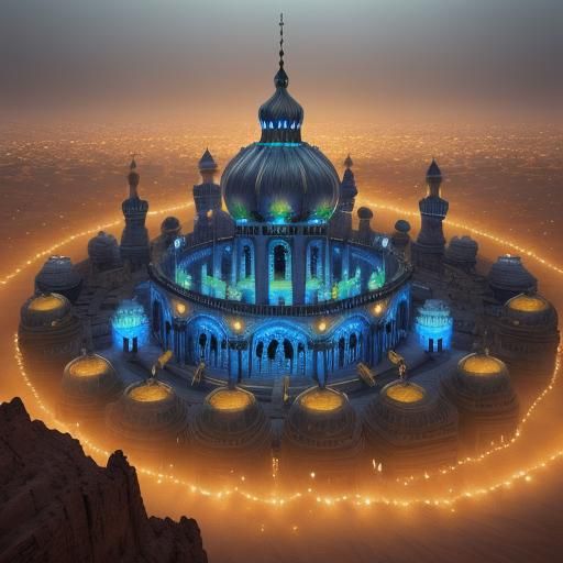 Angel Guiding Prophet During Hajj Pilgrimage