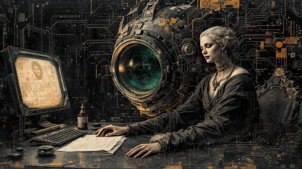 Corrosive Neoclassicism in Cyberpunk Style