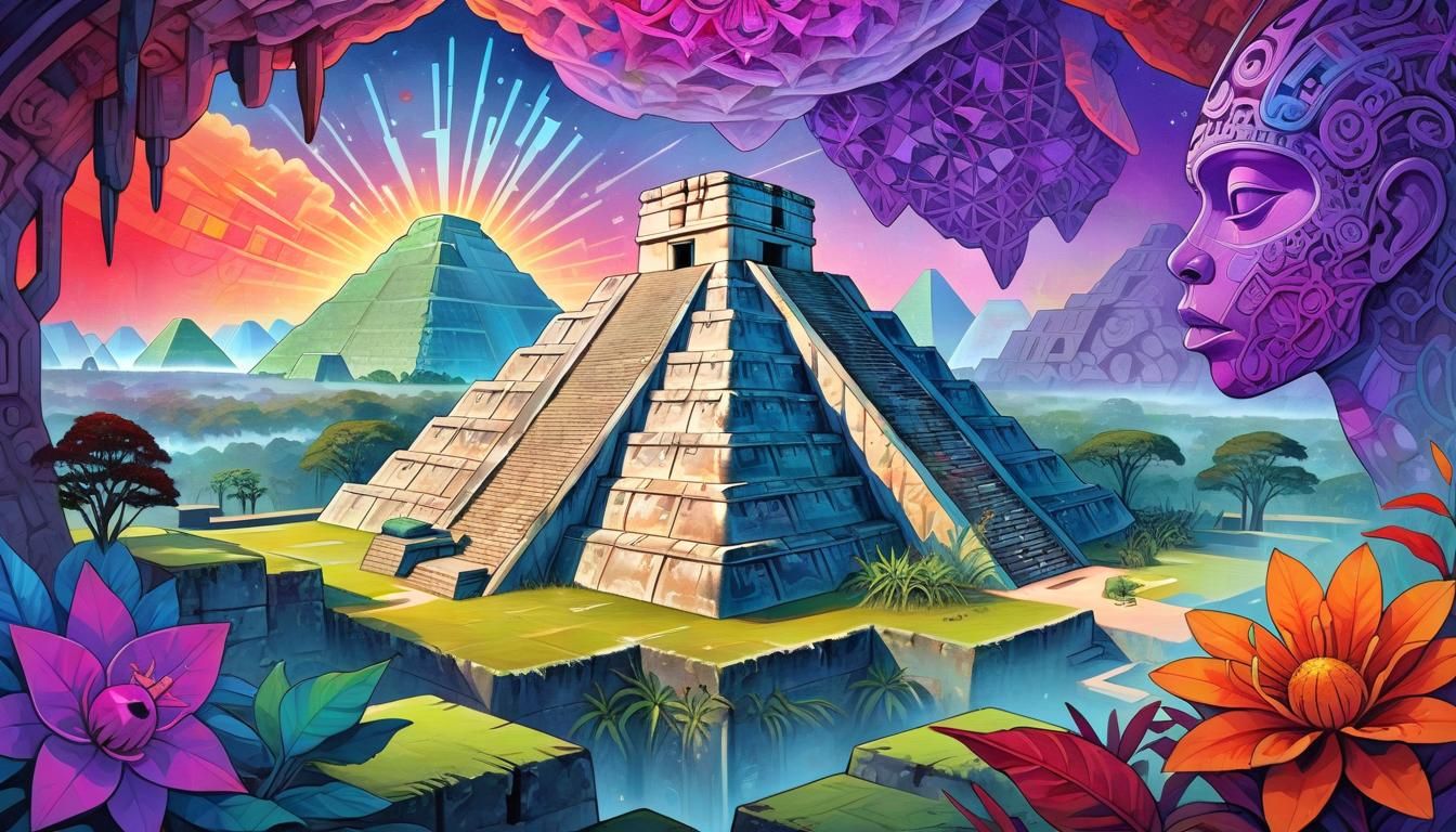 Phantasmagorical Botanical Art in Dark Fantasy Style