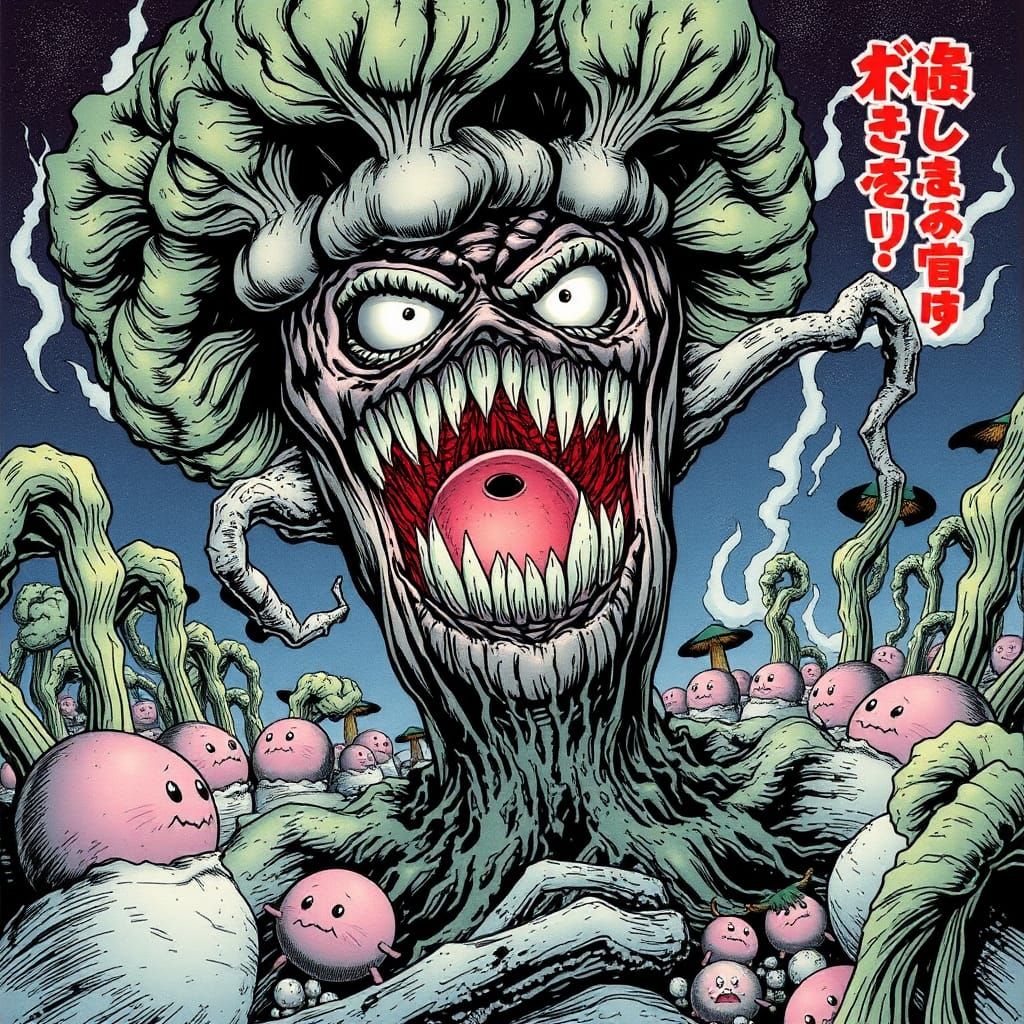 Killer Vegetables Attack: Japanese Horror Manga