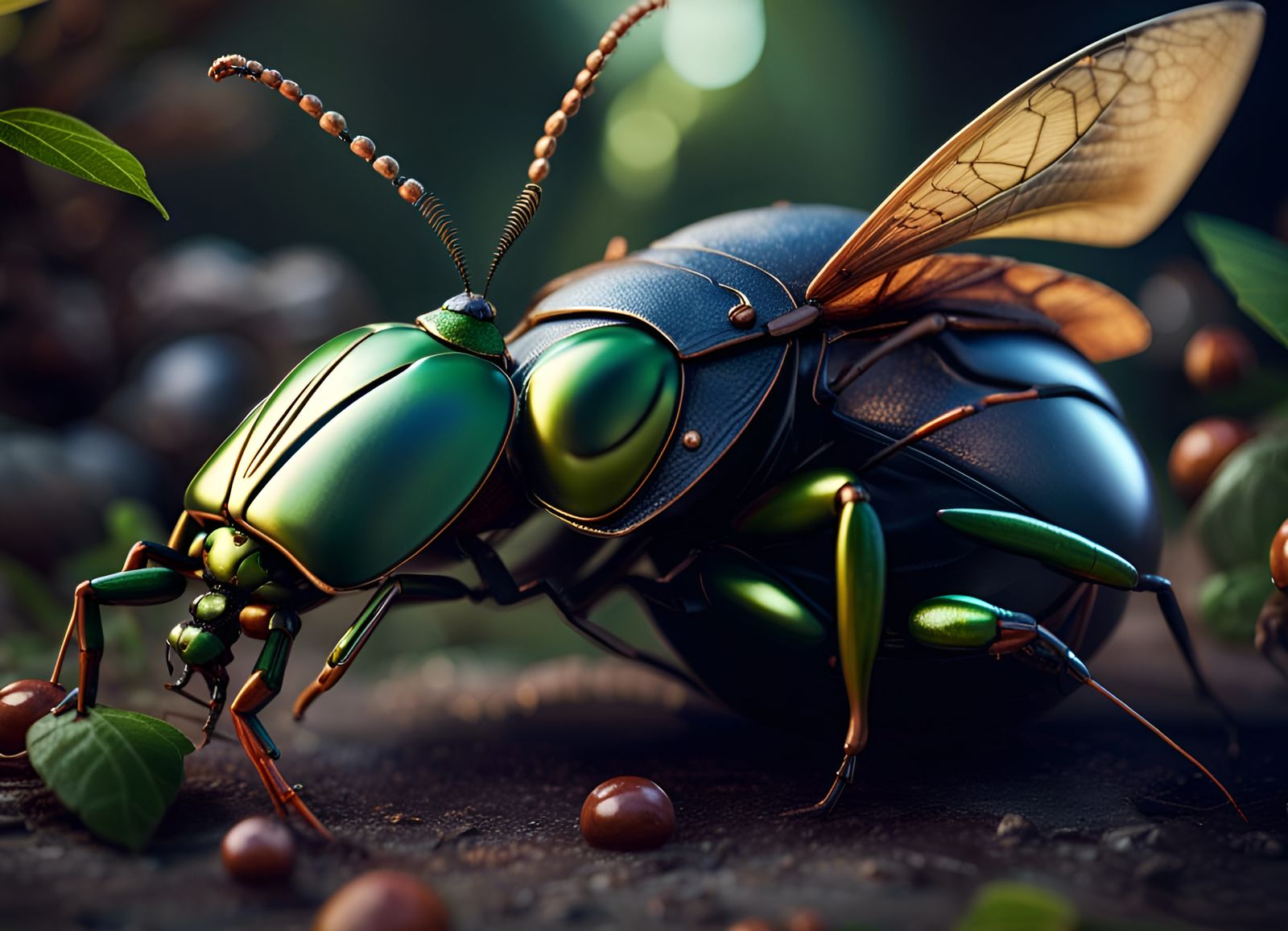 Composite Fantasy Bug in Photorealistic 8k