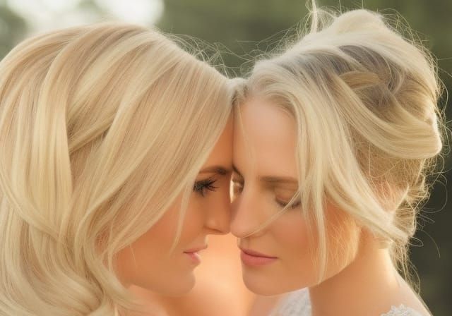 Dystopian Kiss in Cyberpunk Style